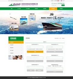 邦得捷运网站效果图 深圳网络公司打造的现代化网站设计